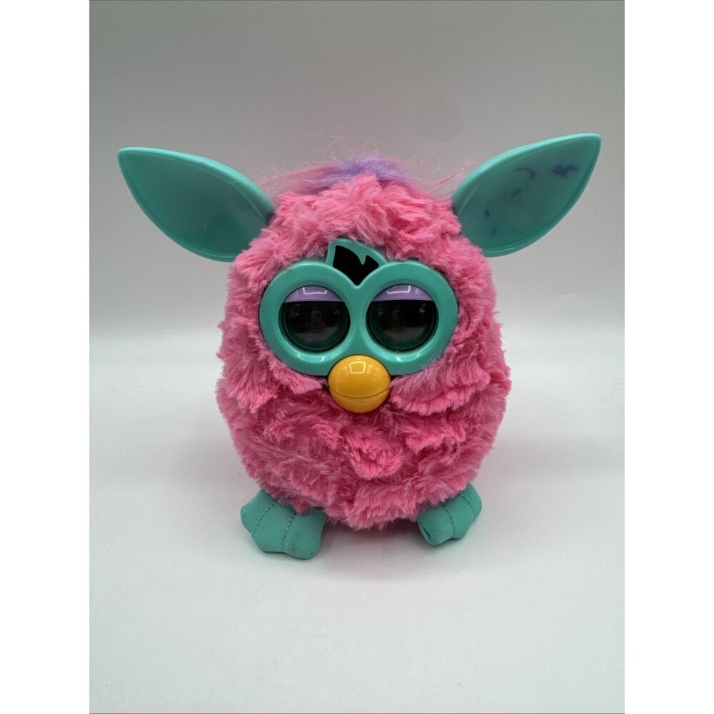 Furby Boom Pink Teal Purple 2013 Hasbro - For Parts or Repair - Doesn’t Power On